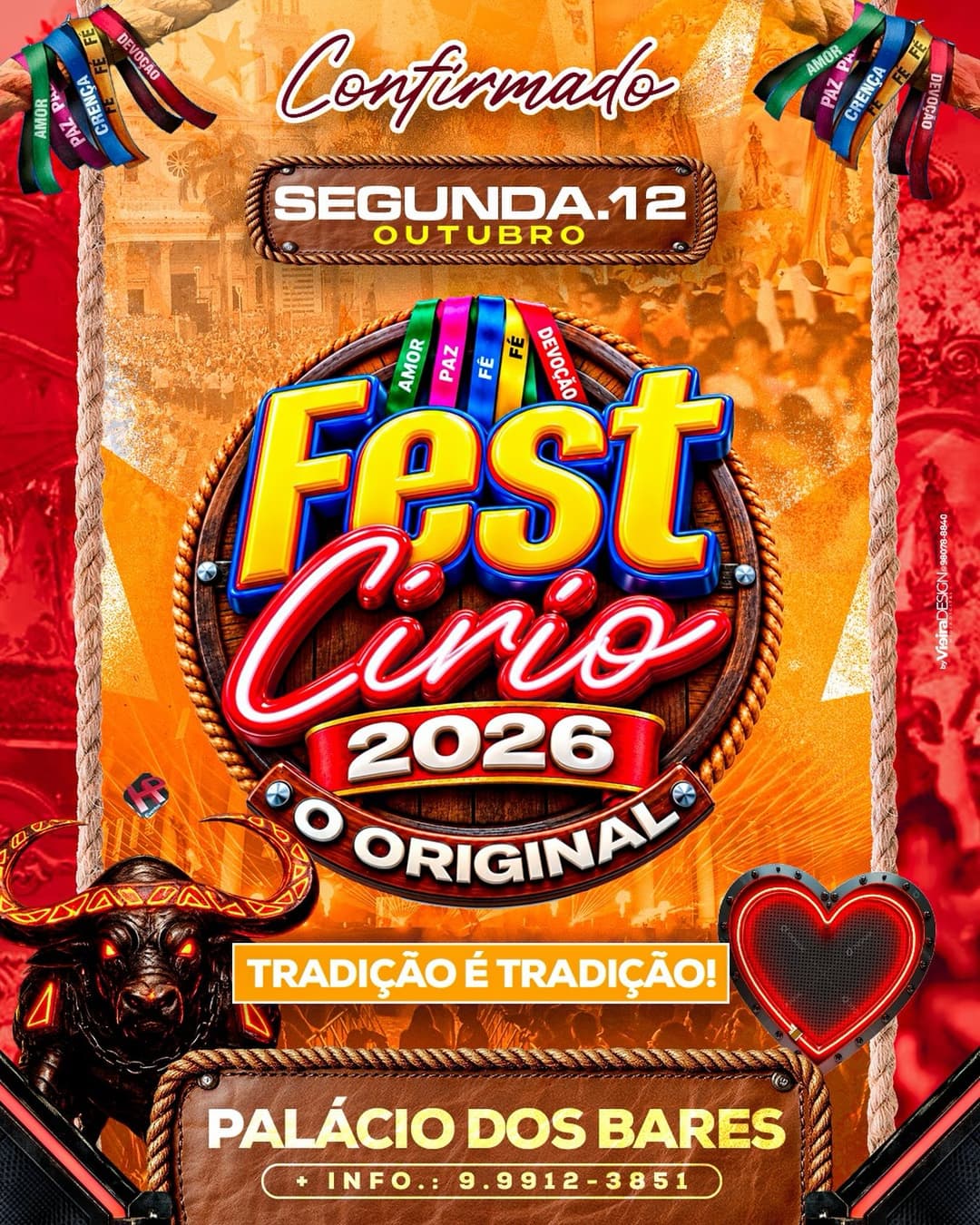Flyer de Carabao O Máximo do Marajó e BaileDoAmor