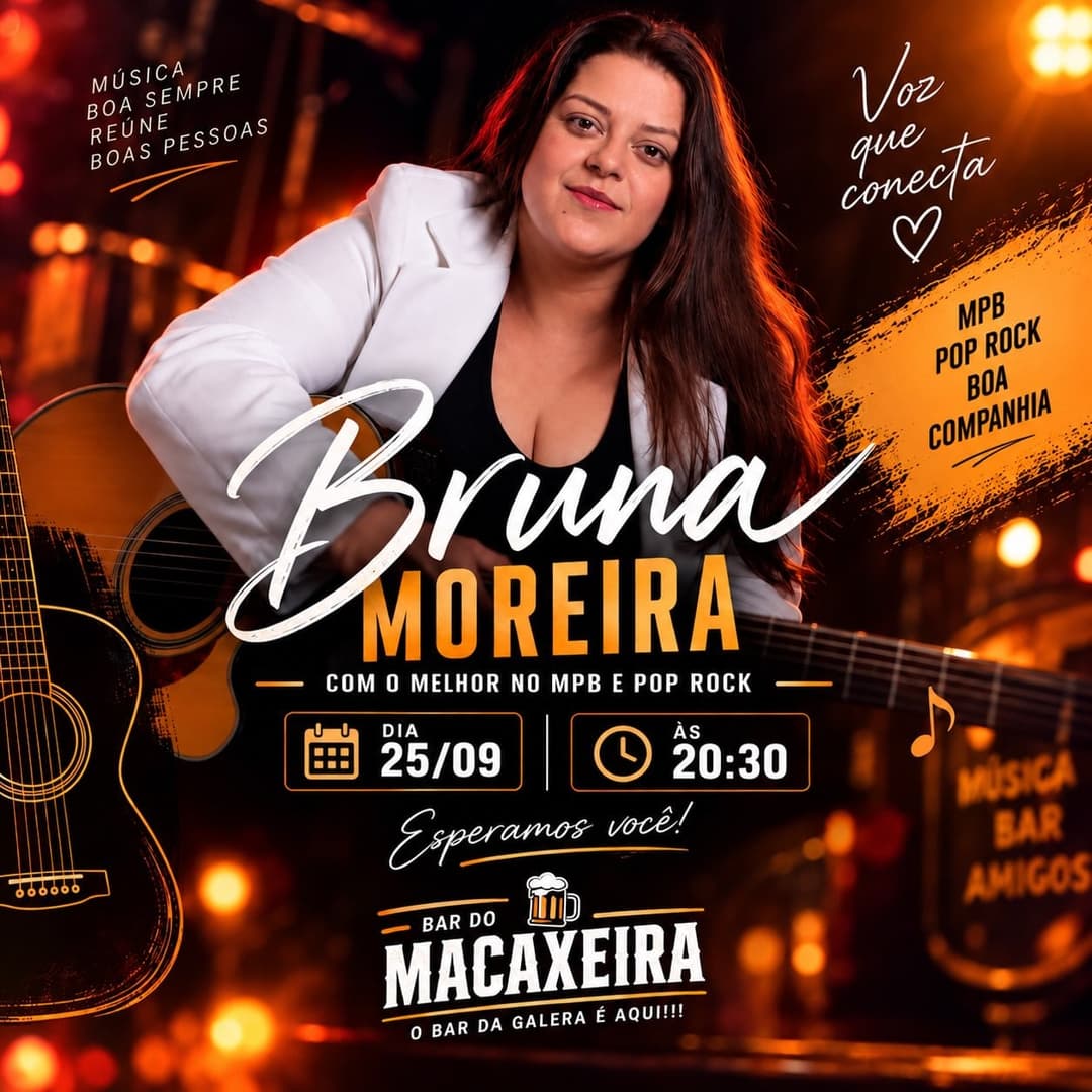 Flyer de Bruna Moreira