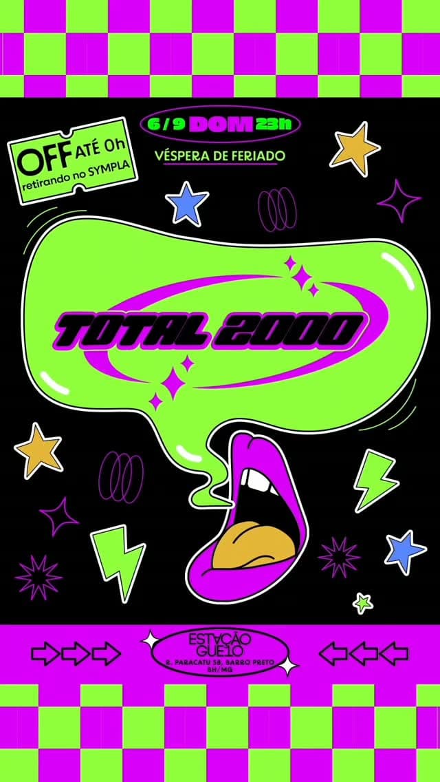 Flyer de DJ Stella Campy, DJ Rennan Assis e Drag Show Safira
