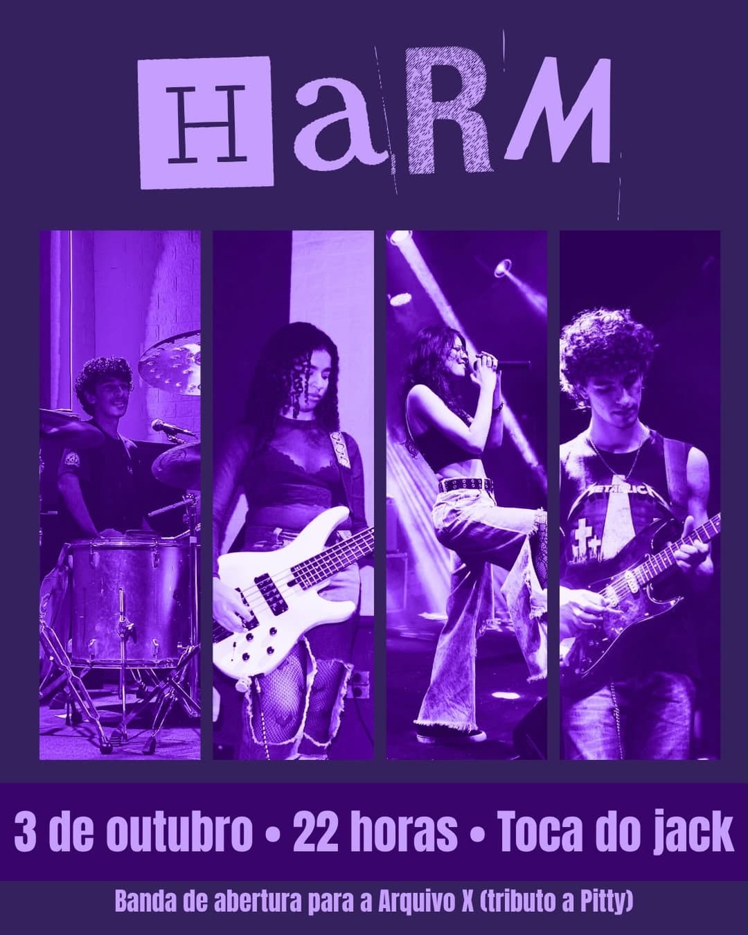 Flyer de H.A.R.M e Arquivo X
