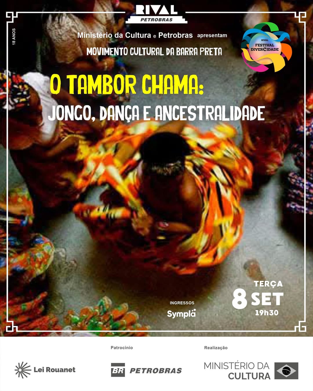 Flyer de Movimento Cultural Barra Preta