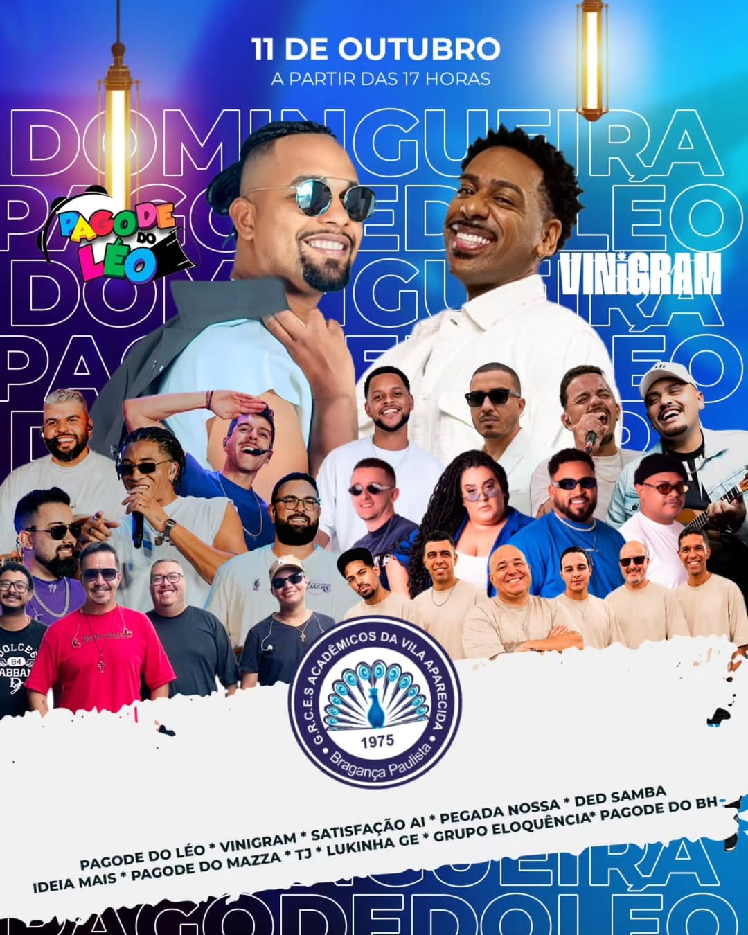 Flyer de Léo Alves, ViniGram, DJ Renatinho e mais 11 artistas