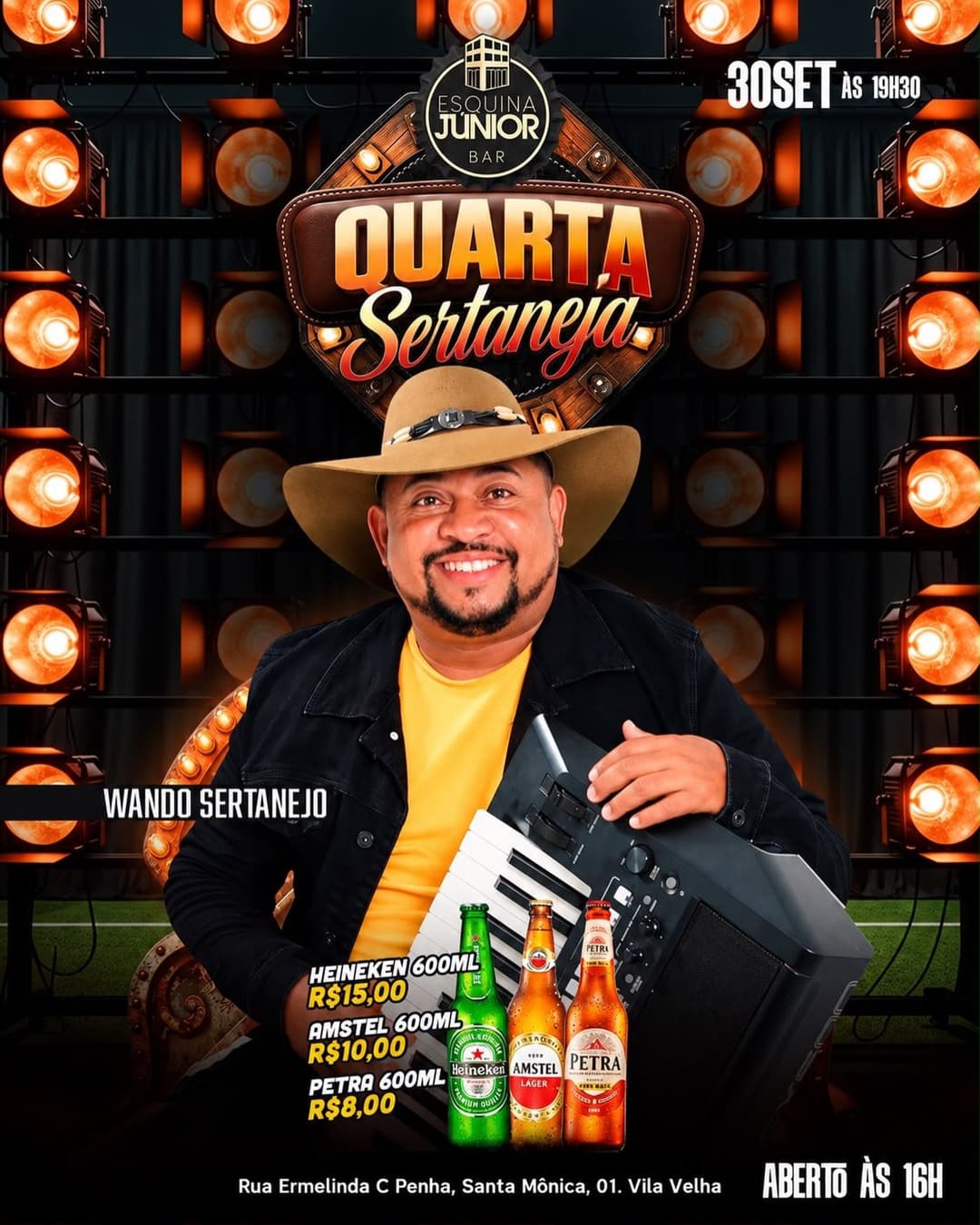 Flyer de Wando Sertanejo