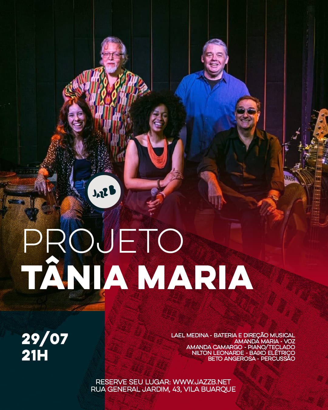 Flyer de Projeto Tânia Maria