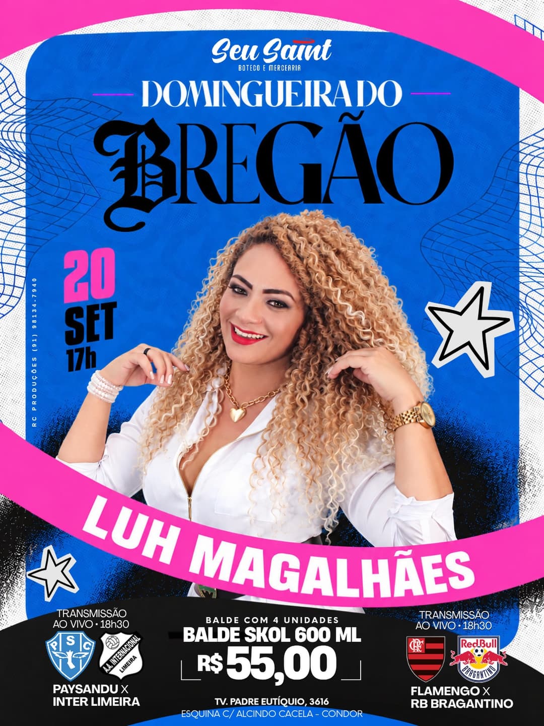 Flyer de Luh Magalhães