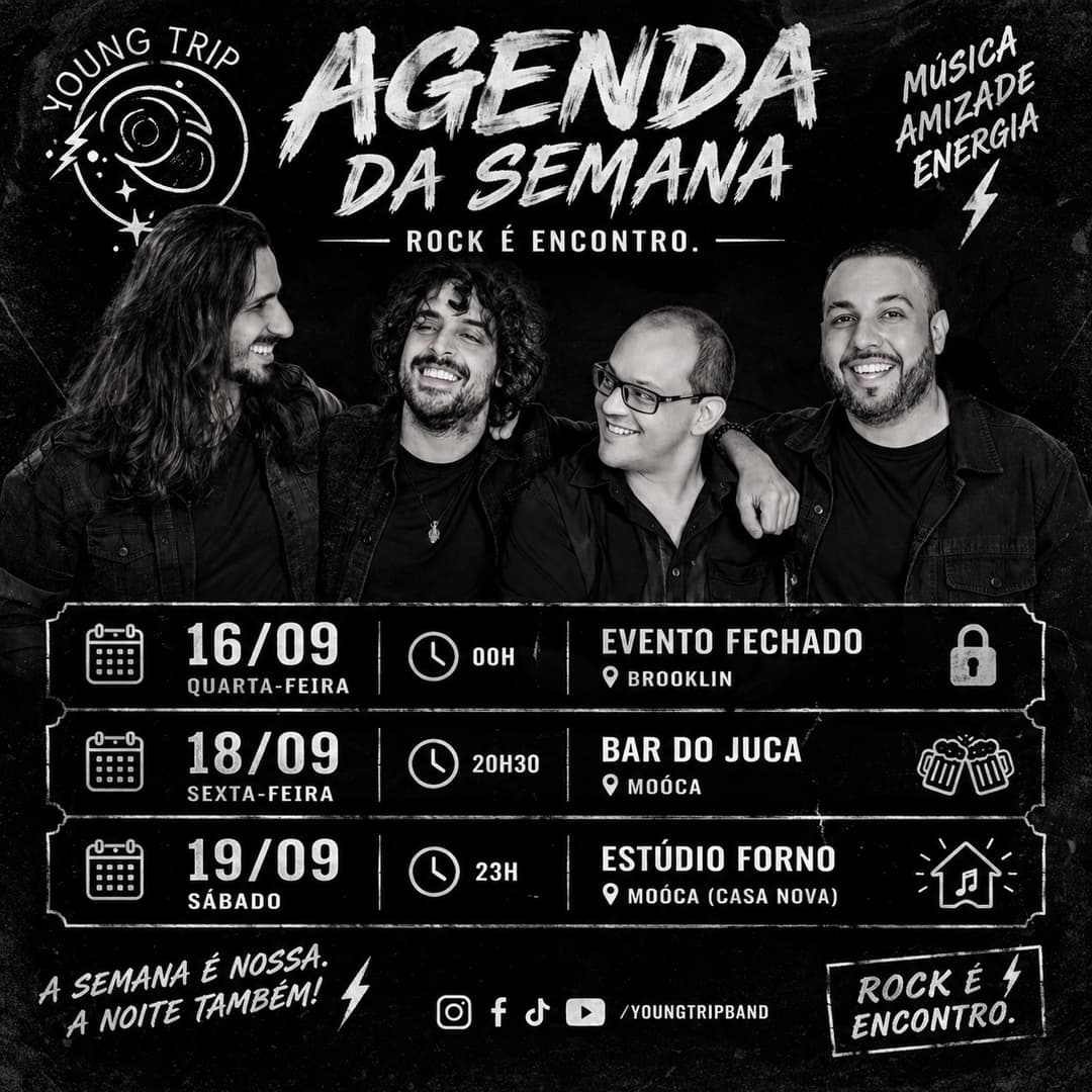 Flyer de Banda Young Trip