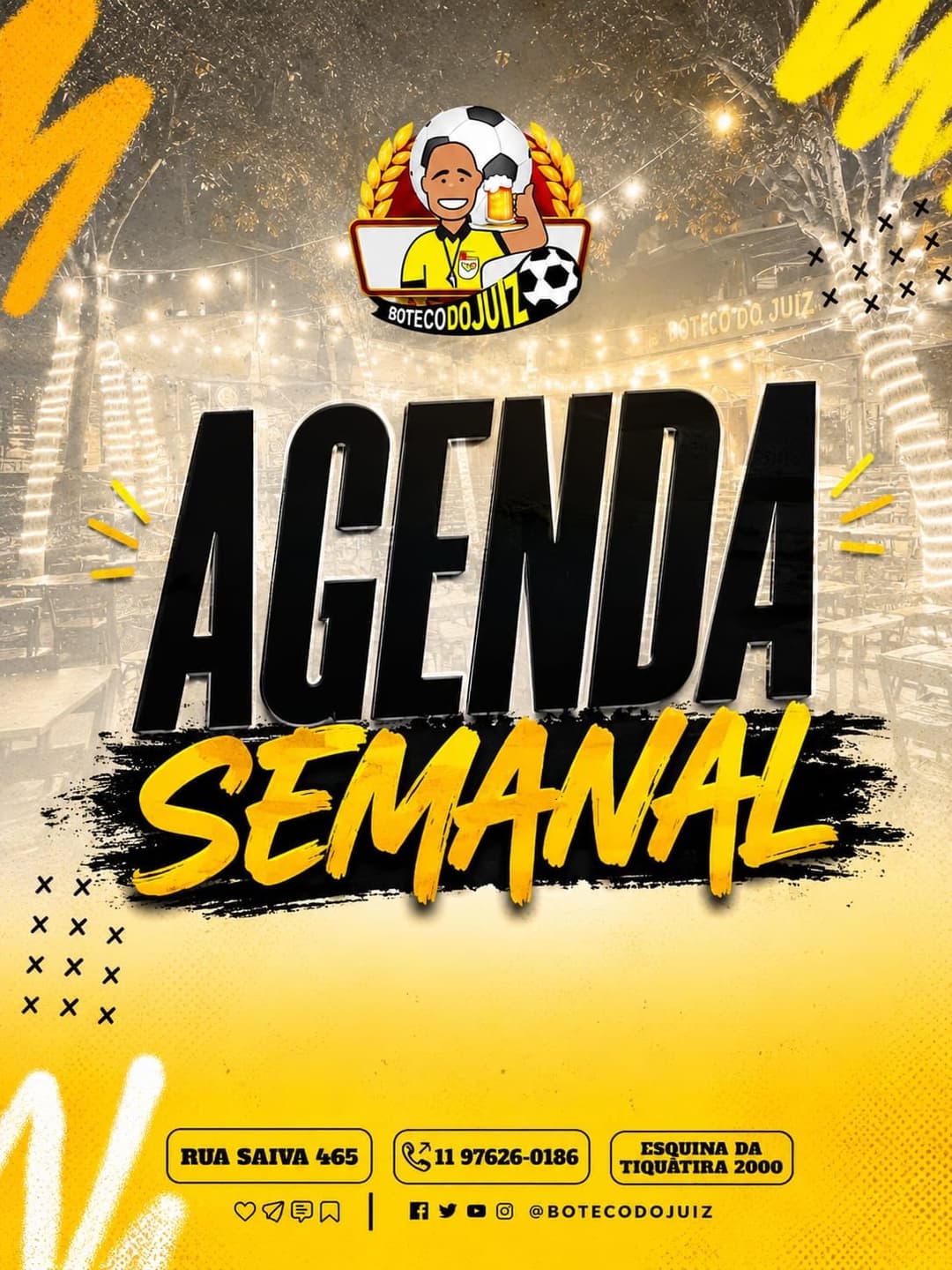 Flyer de Aballou e Pagode do Betho