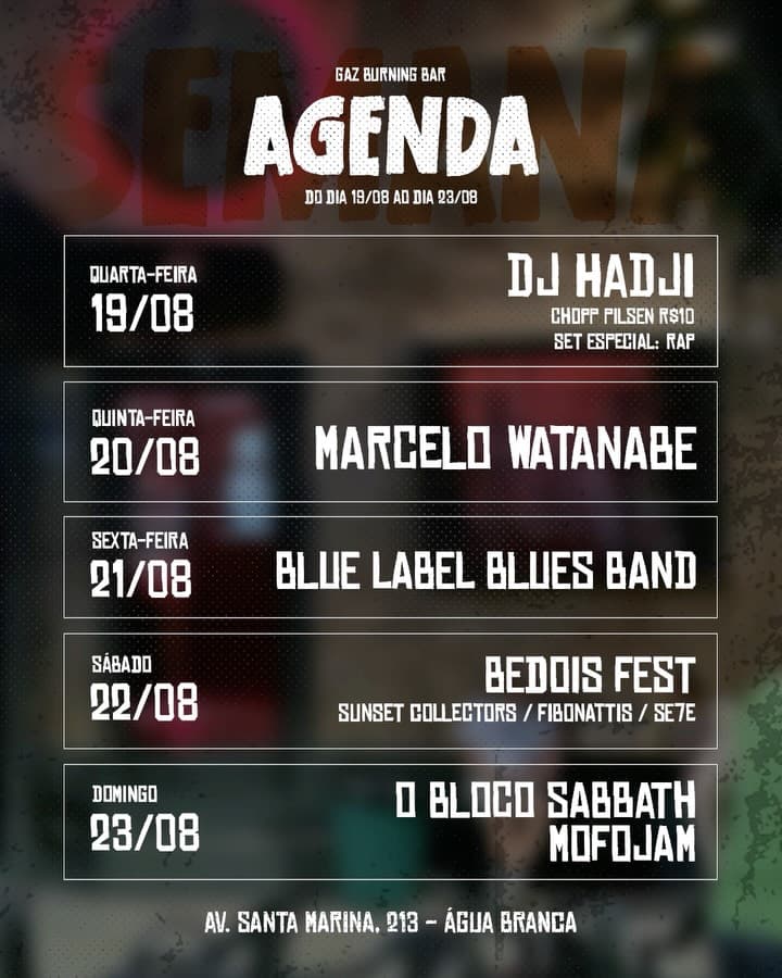 Flyer de Blue Label Blues
