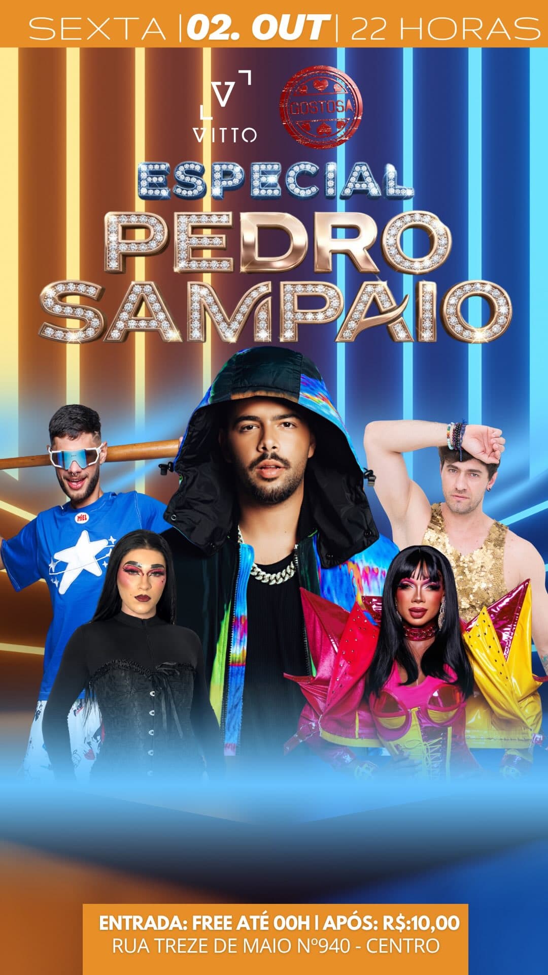 Flyer de Drag Queen Yasmin Carraroh e mais 3 artistas