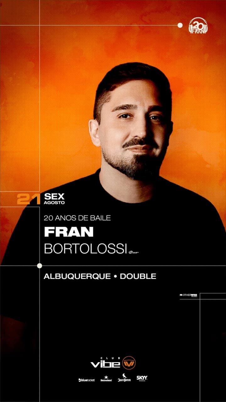 Flyer de Double, Fran Bortolossi e Albuquerque