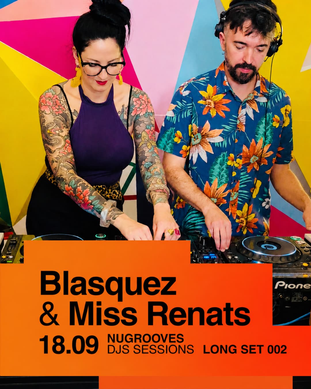 Flyer de NuGrooves, Blasquez e Miss Renats