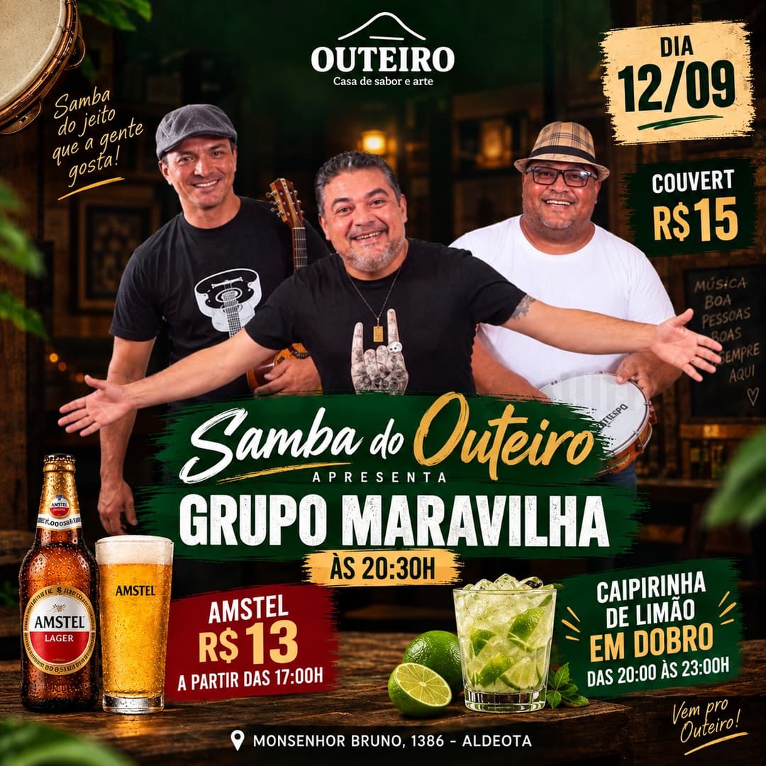 Flyer de Grupo Maravilha