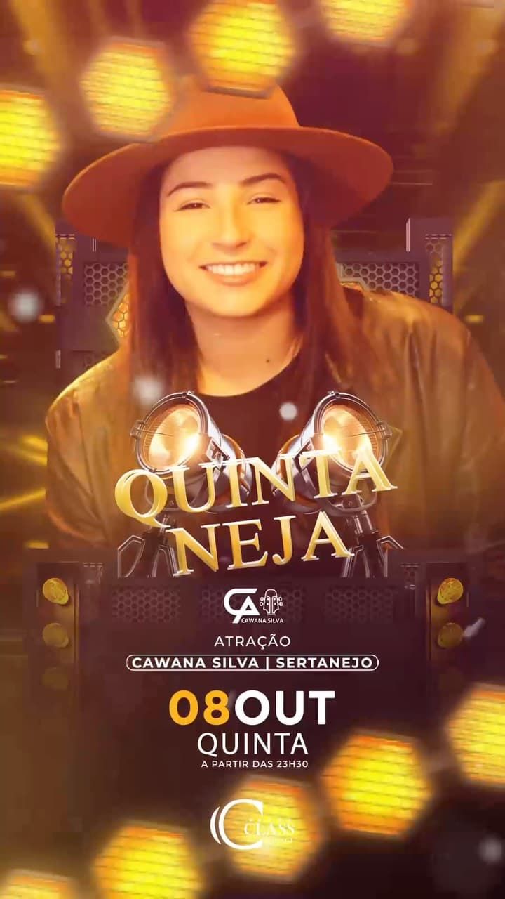Flyer de Cawana Silva