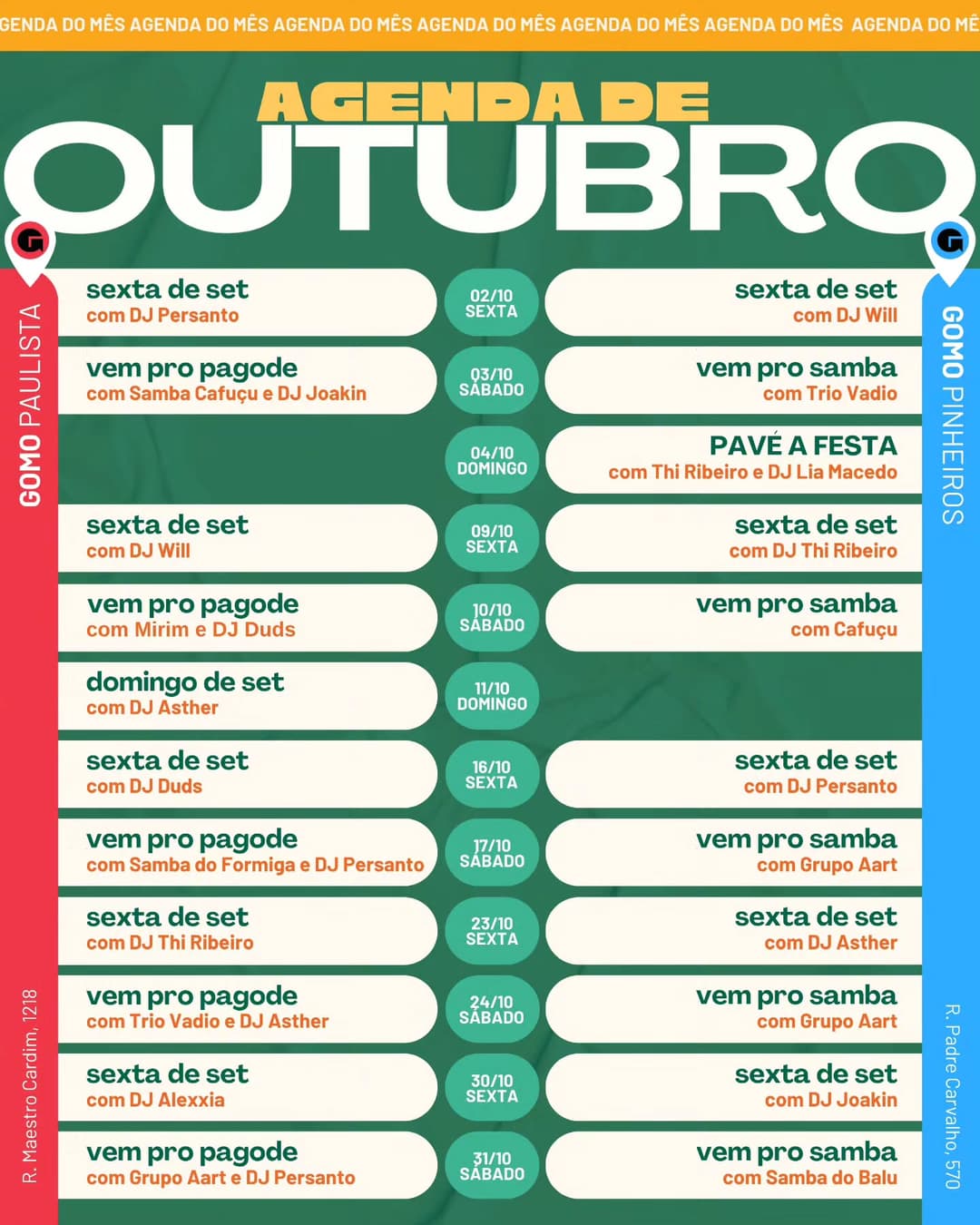 Flyer de Alexxia e djjoakin