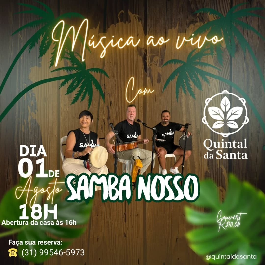 Flyer de Samba Nosso