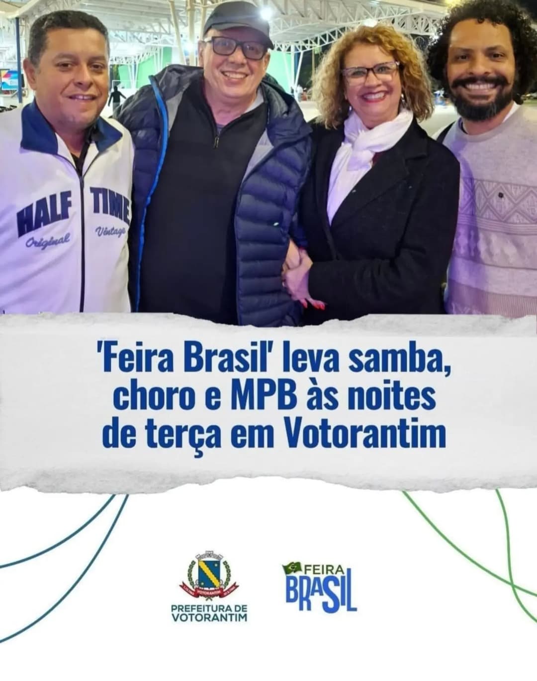 Flyer de Lys Araújo e Banda Feira Brasil