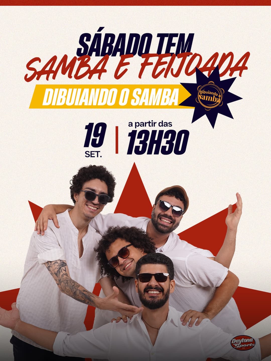 Flyer de Dibuiando o Samba