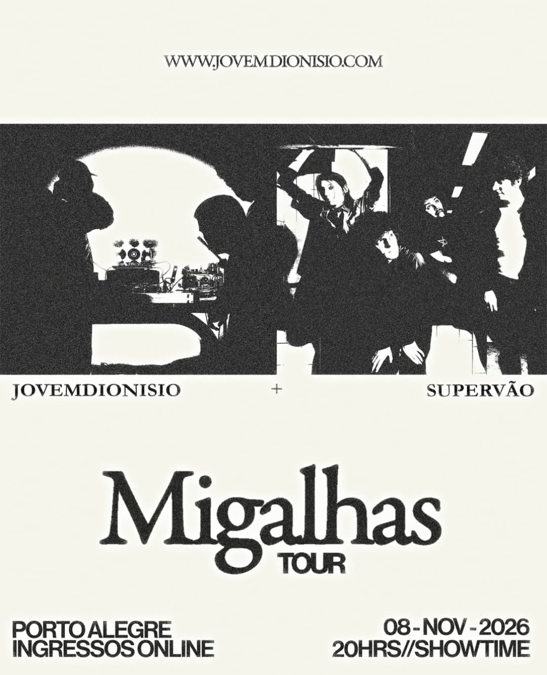 Flyer de Jovem Dionísio e Supervão