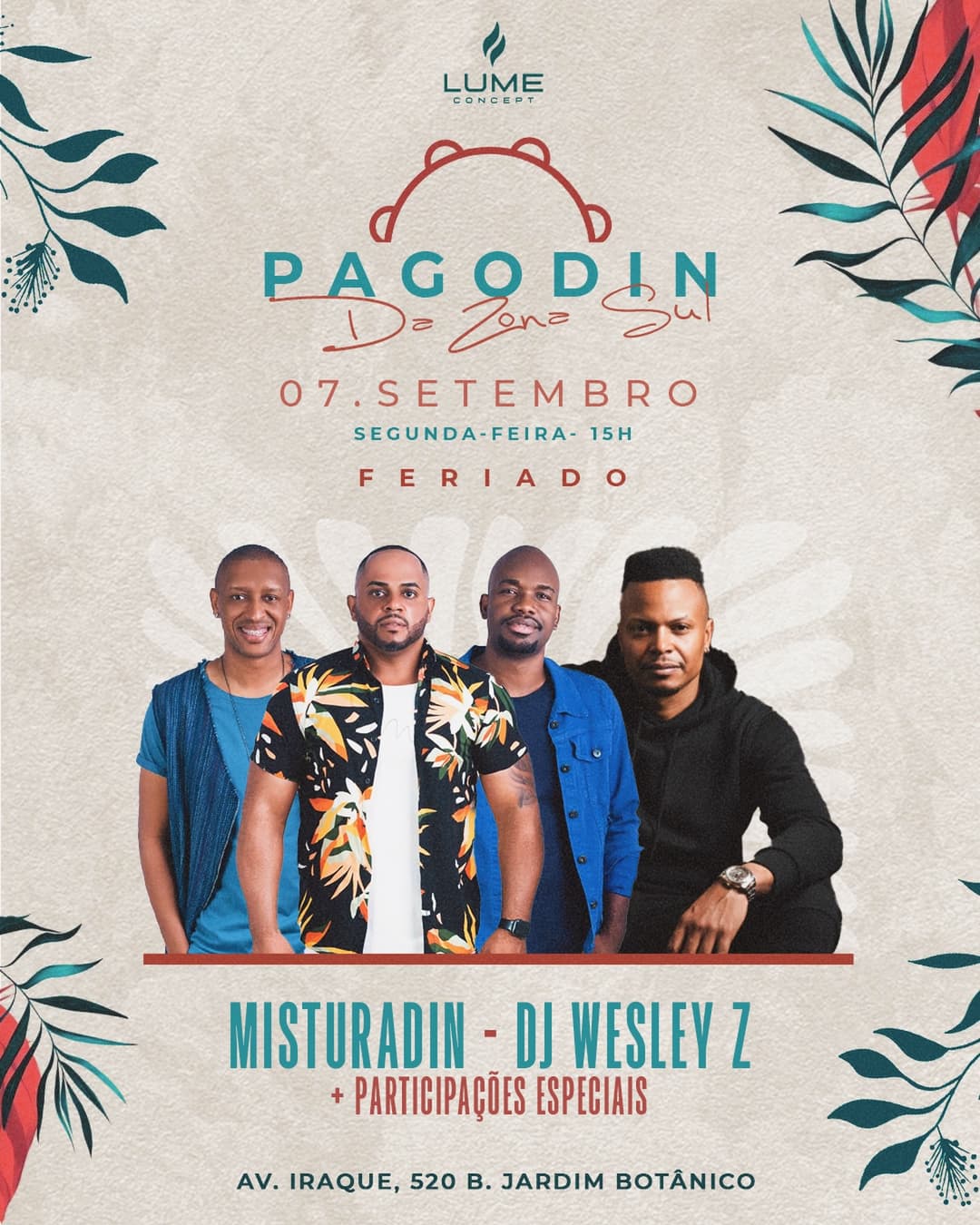 Flyer de Projeto Misturadin e DJ Wesley Z