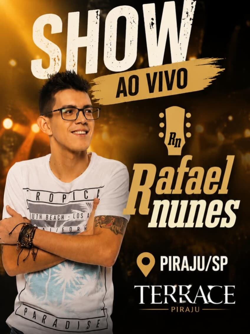 Flyer de Rafael Nunes