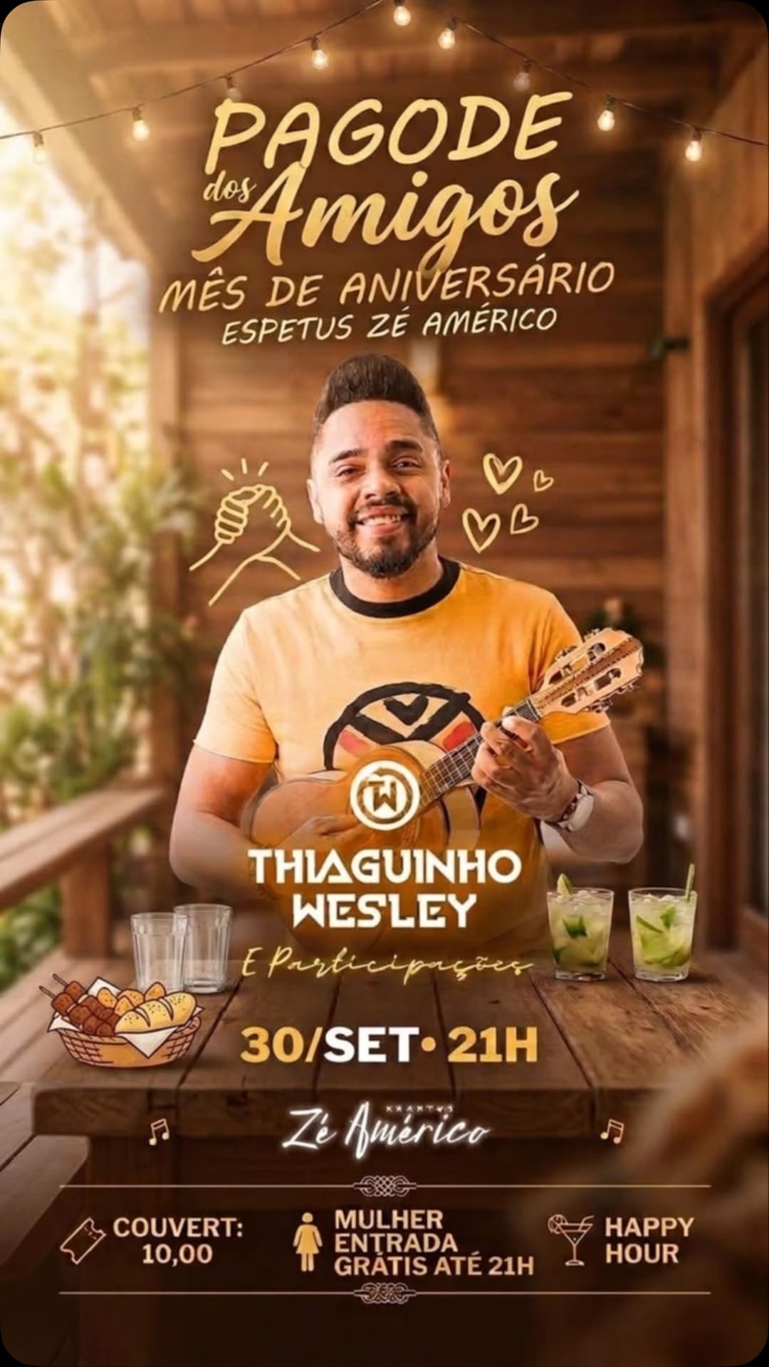 Flyer de Thiaguinho Wesley