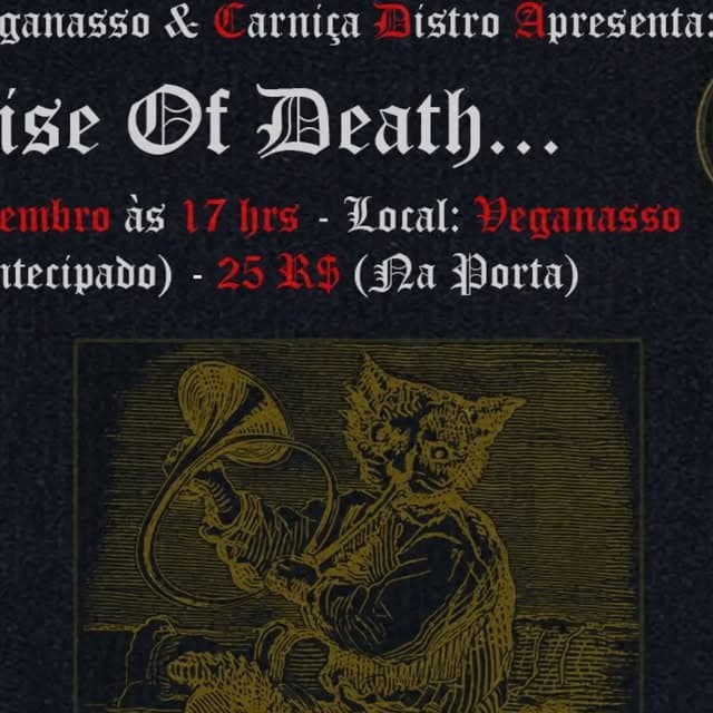 Flyer de Pöstvmö, Plague Rages e mais 3 artistas
