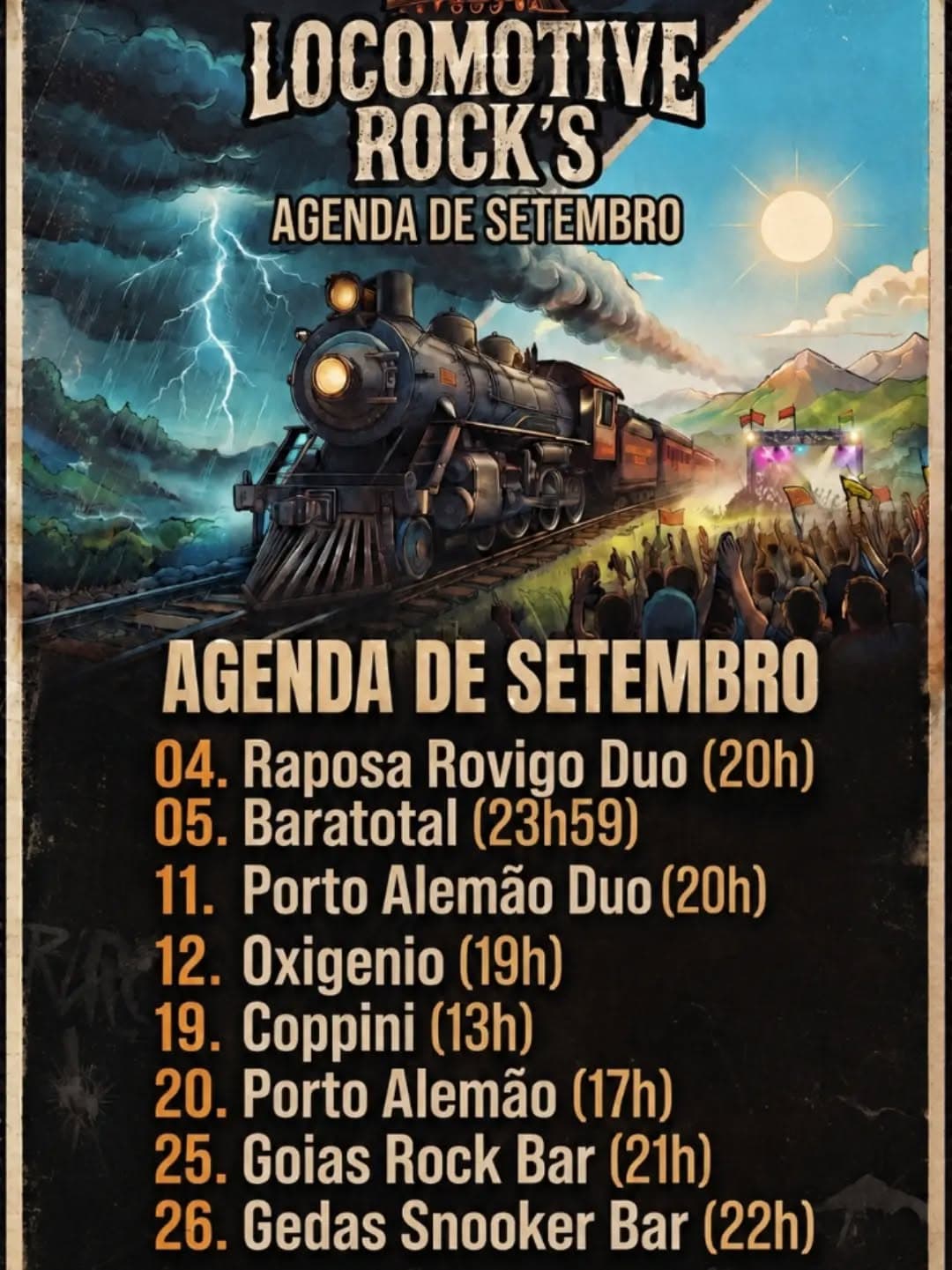 Flyer de Locomotive Rock's