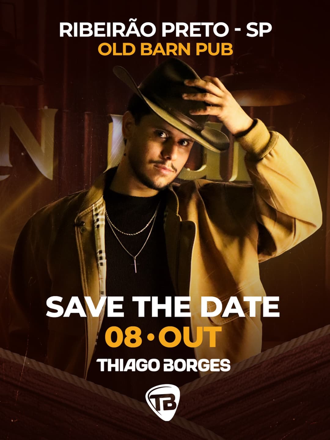 Flyer de Thiago Borges e Thiago Borges