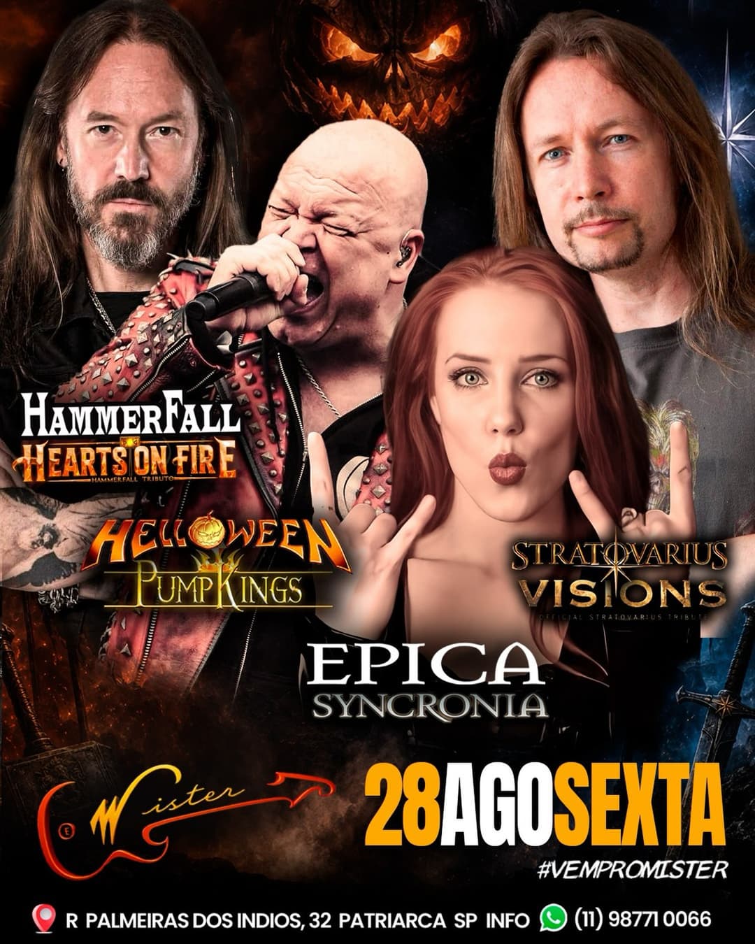 Flyer de Hearts on Fire e Visions