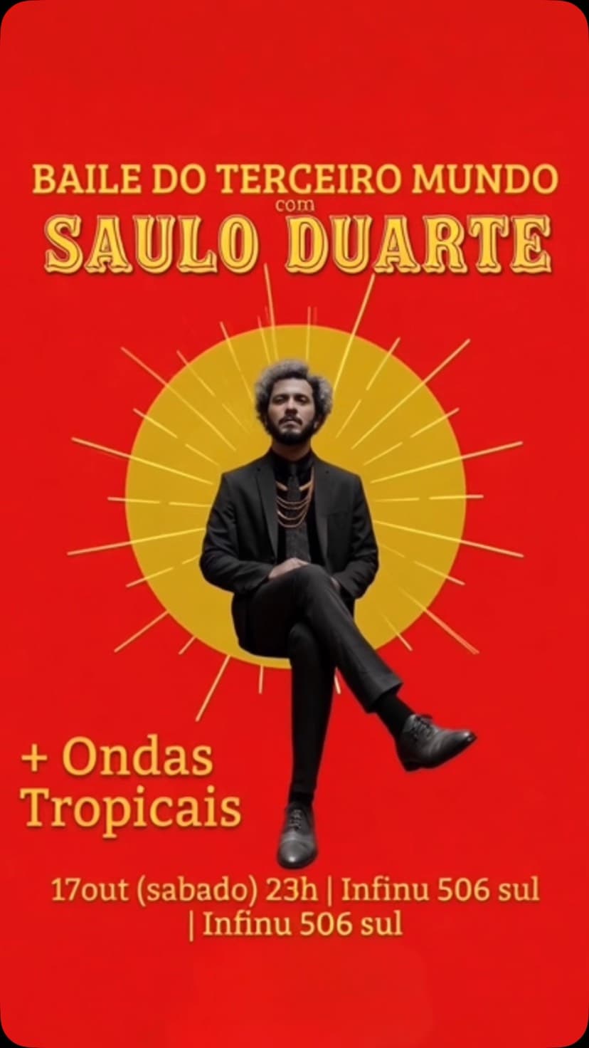 Flyer de Saulo Duarte