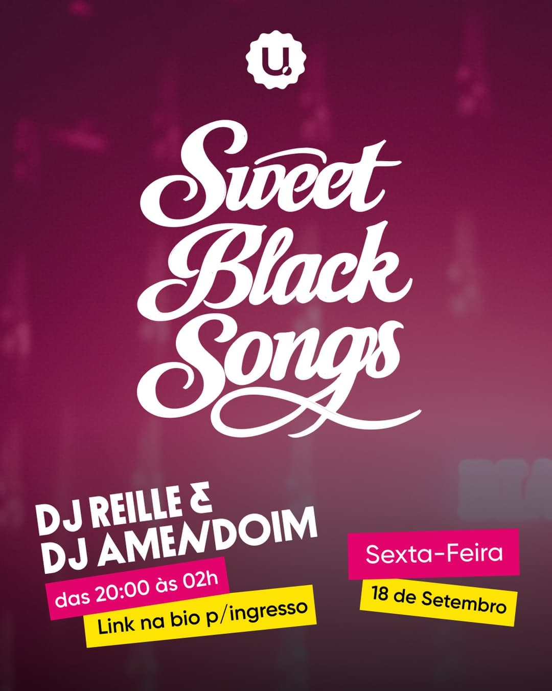 Flyer de Sweet Black Songs