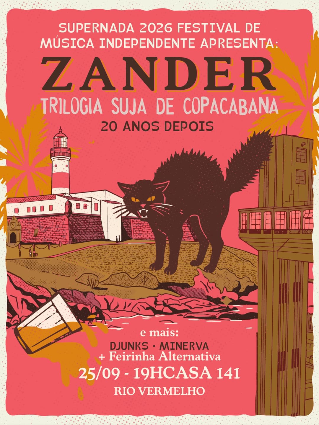 Flyer de Zander, Lasso, Minerva, djunksrock e Trilogia