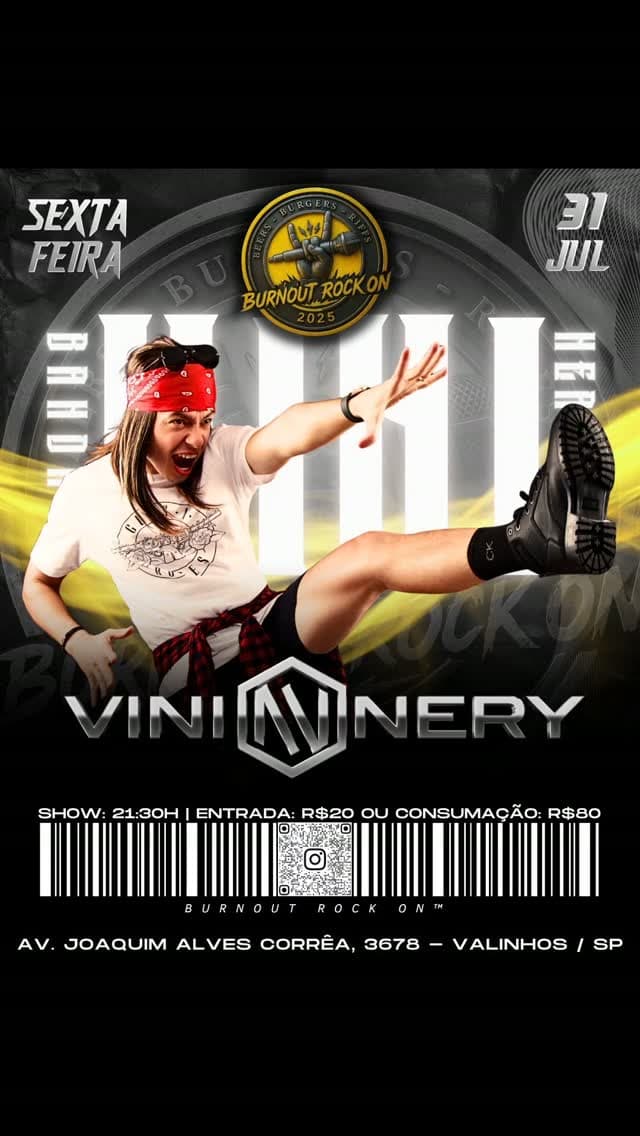 Flyer de Vini Nery