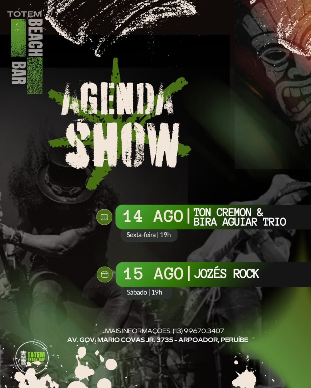 Flyer de Ton Cremon & Bira Aguiar Trio