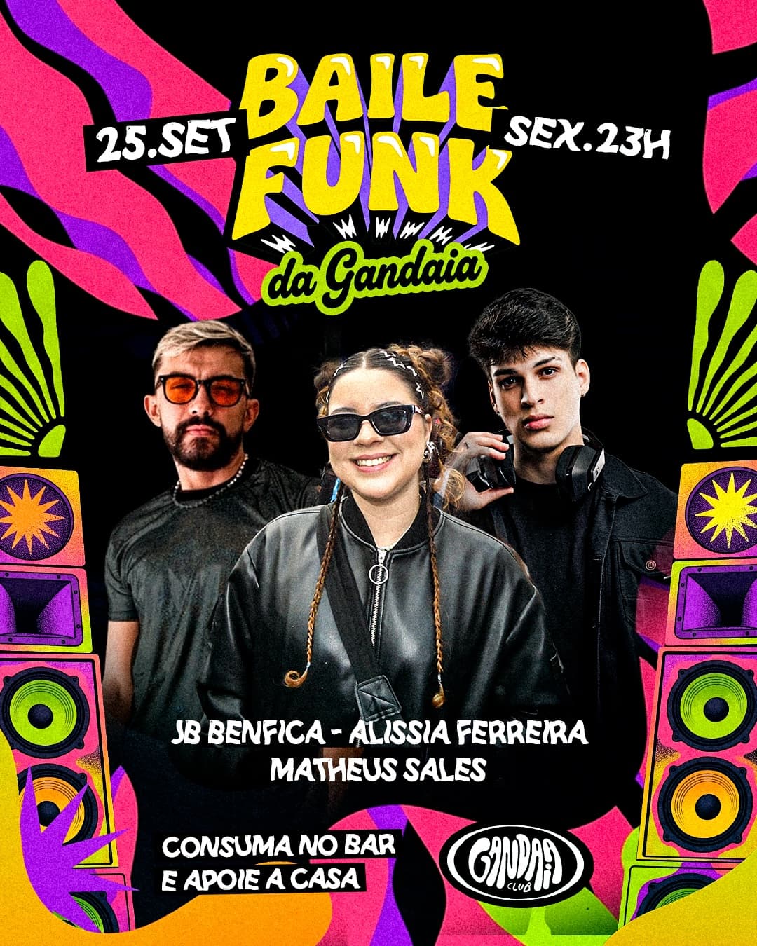 Flyer de Jean Braga, Matheus Sales e alissiaferreira
