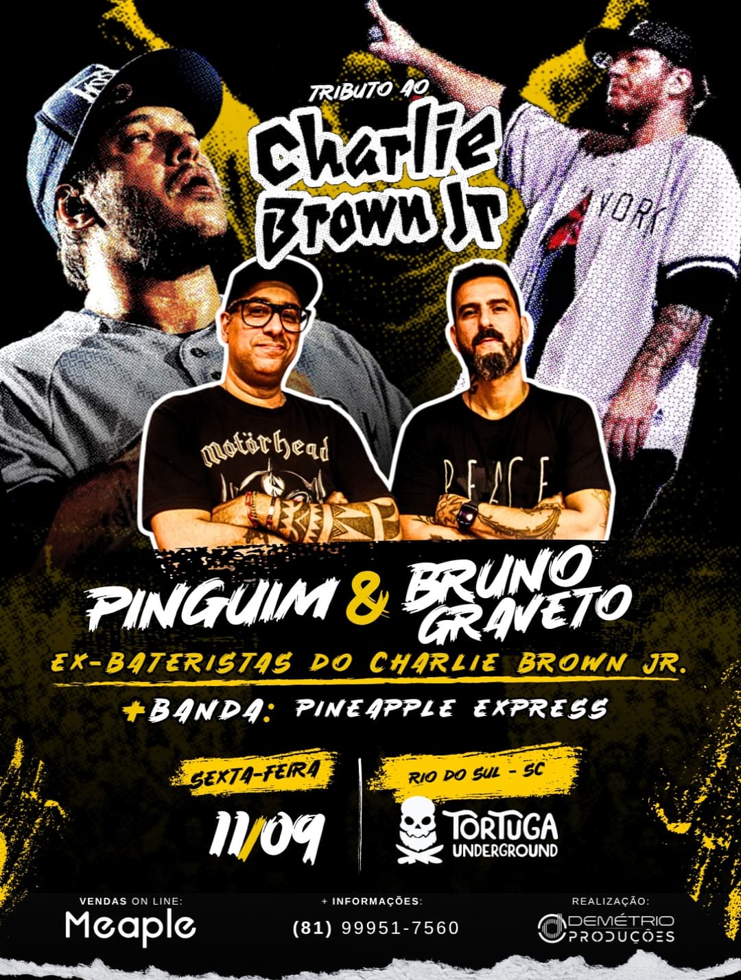 Flyer de Bruno Graveto, Ana M.A.S. Bruvaken e Pineapple XPS