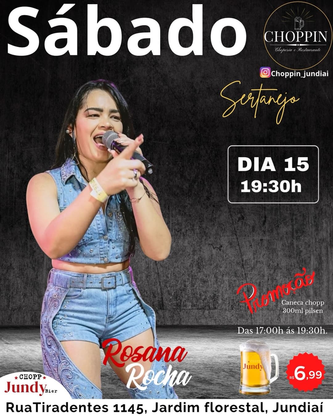 Flyer de Rosana Rocha