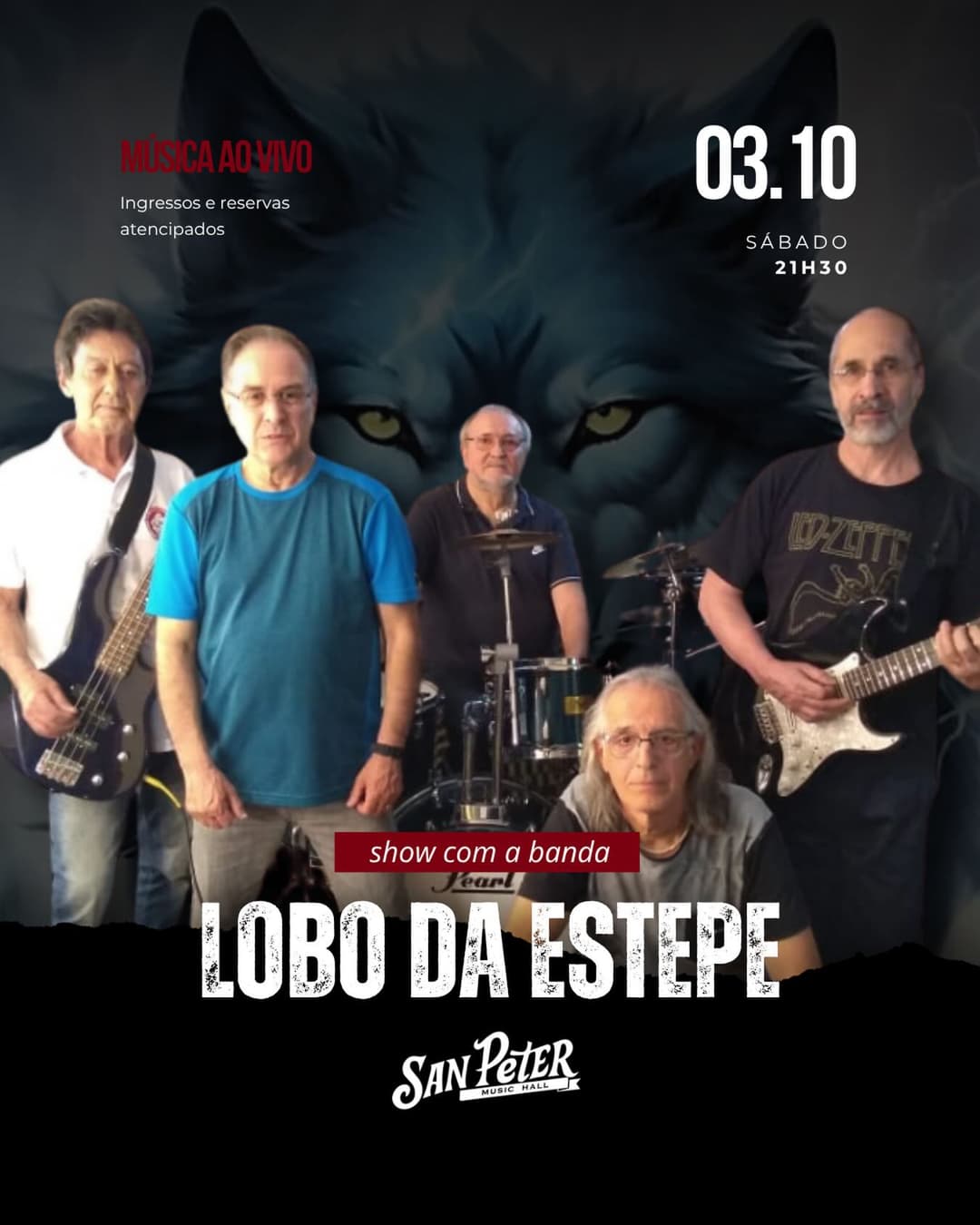 Flyer de Lobo da Estepe