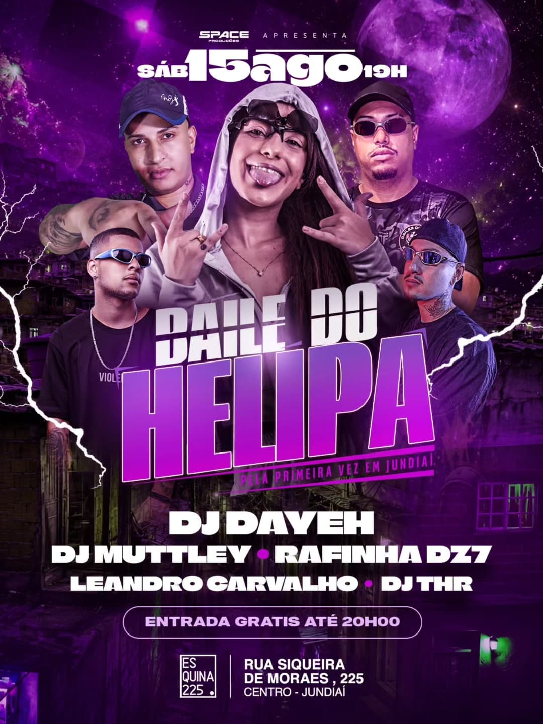 Flyer de Gabriela Dayeh e DJ Muttley