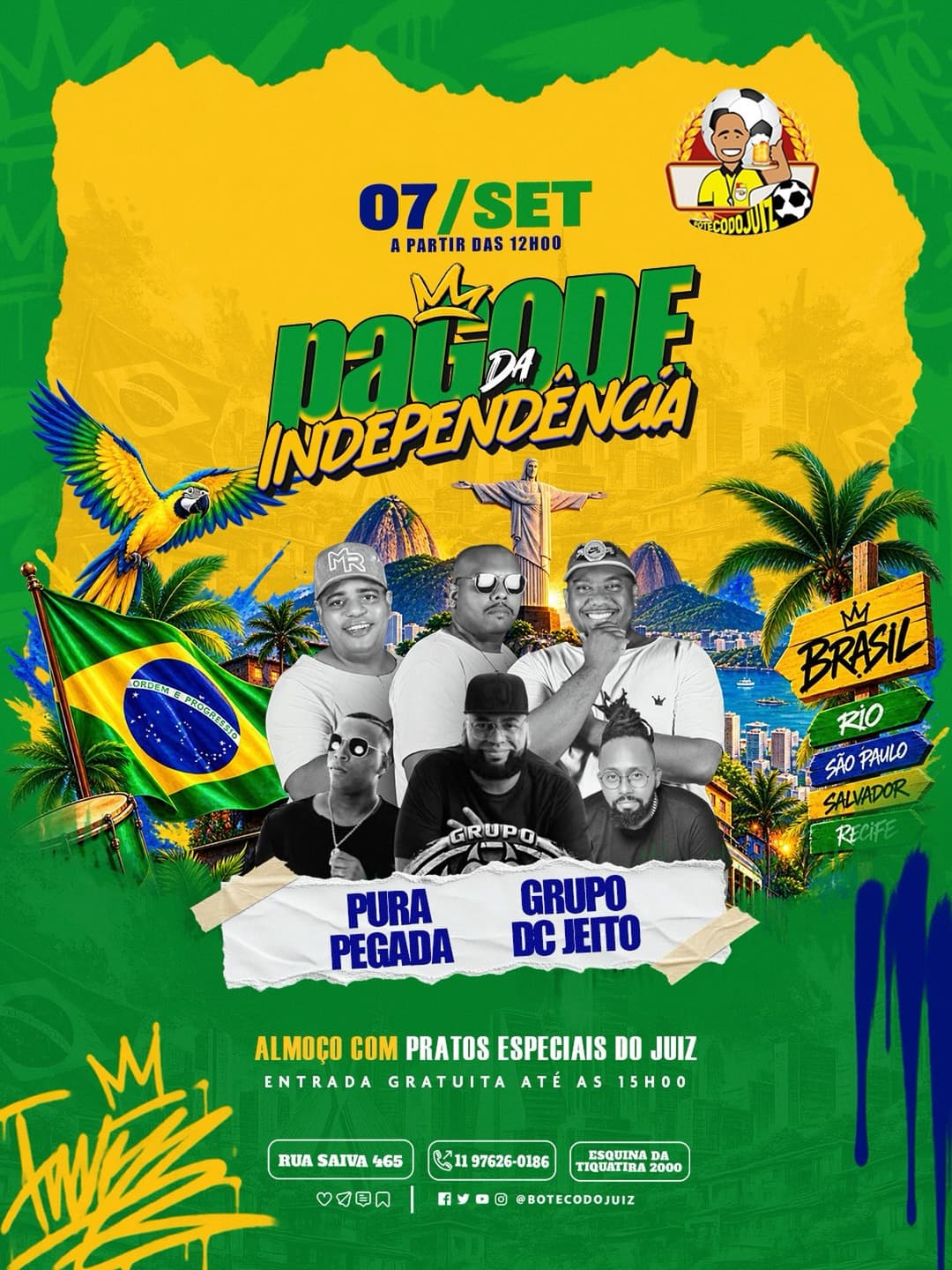 Flyer de Grupo DC Jeito e Pura Pegada