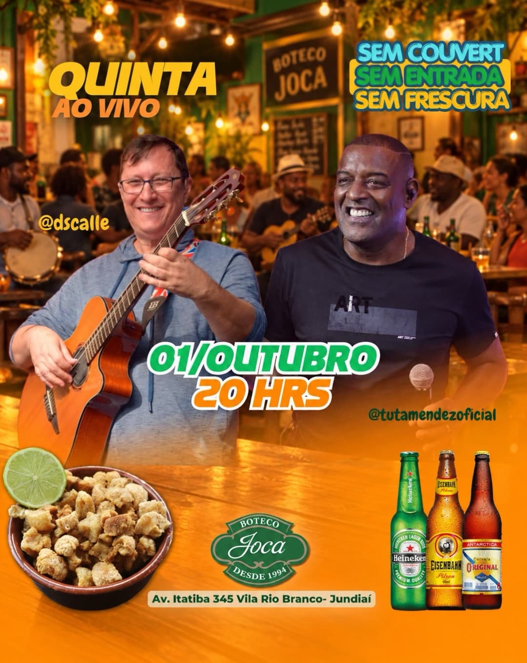 Flyer de Tuta Mendez e dscalle