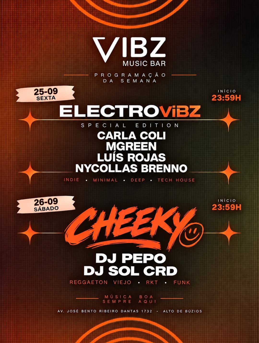 Flyer de DJ Pepo e DJ Sol CRD