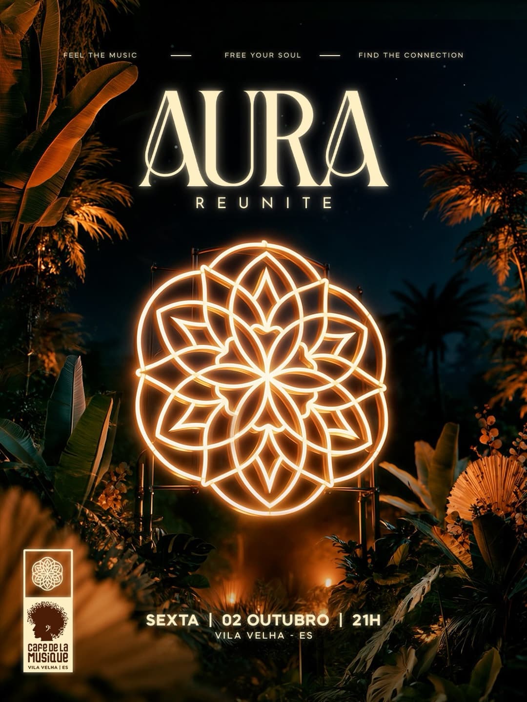 Flyer de Banda Aura