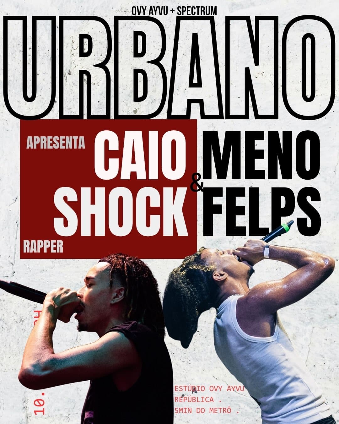 Flyer de Meno Felps e Caio Shock