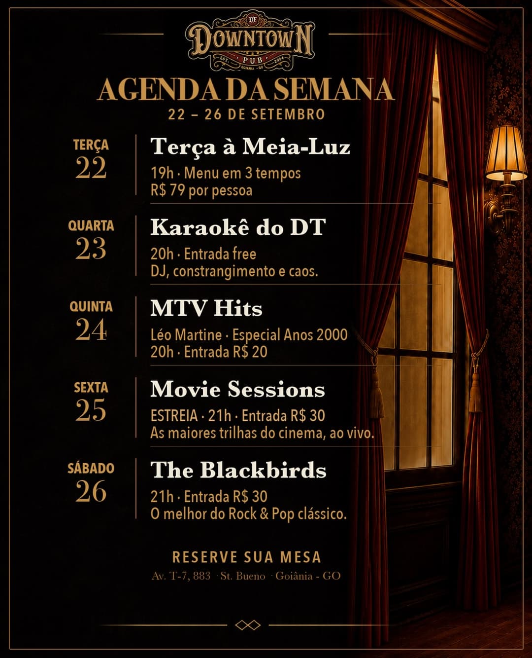 Flyer de The Blackbirds