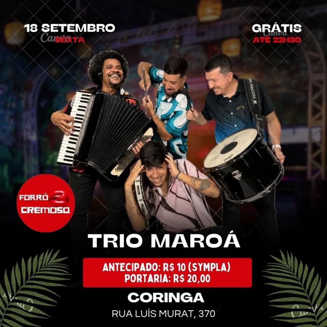 Flyer de Trio Maroá
