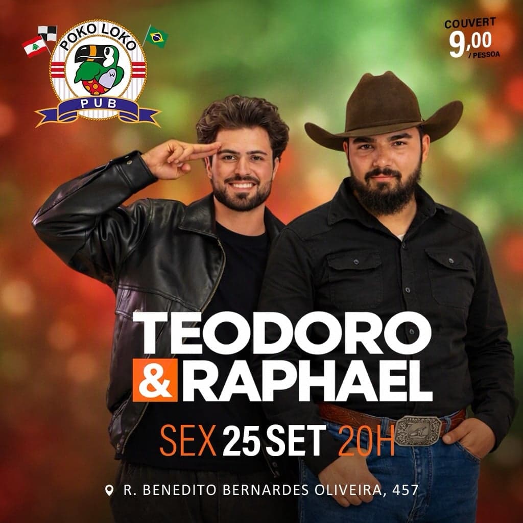 Flyer de Teodoro & Raphael