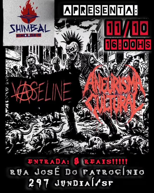 Flyer de Aneurisma Cultural