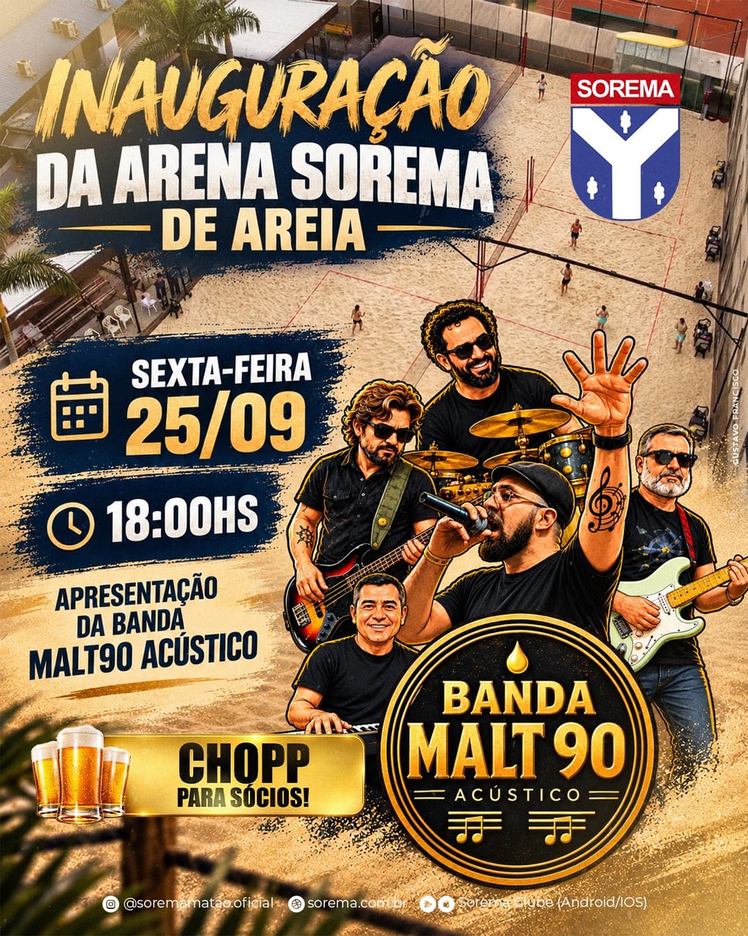 Flyer de Banda Malt90 Acústico