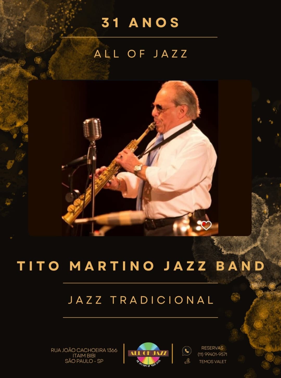 Flyer de Tito Martino